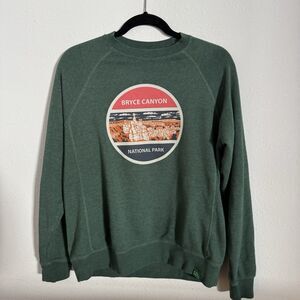 Wild Tribute Sweatshirt Womens Sz Small Bryce Canyon Logo Crew Neck Graphic Soft
